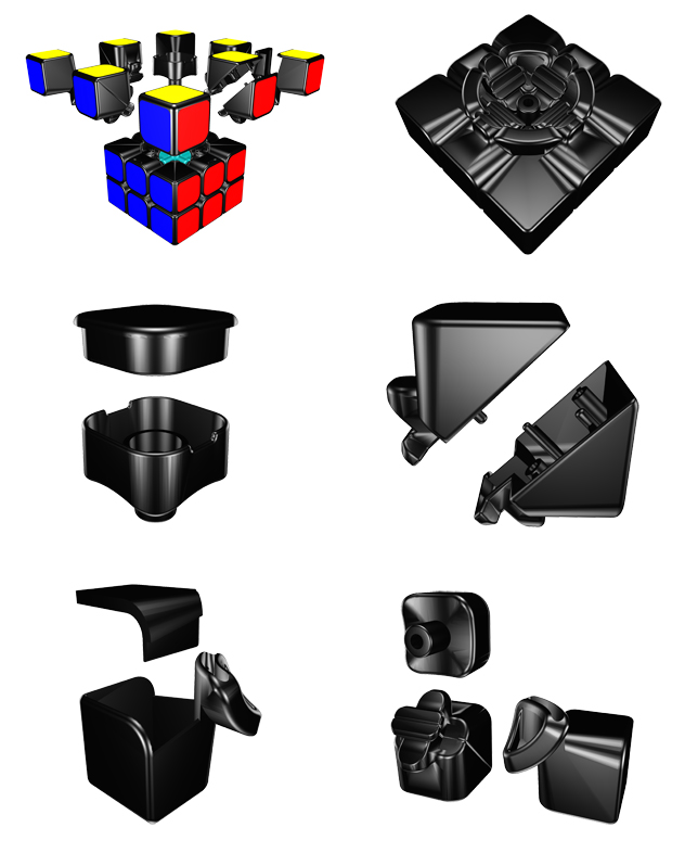 YongJun GuanLong 3x3x3 Magic Cube Transparent